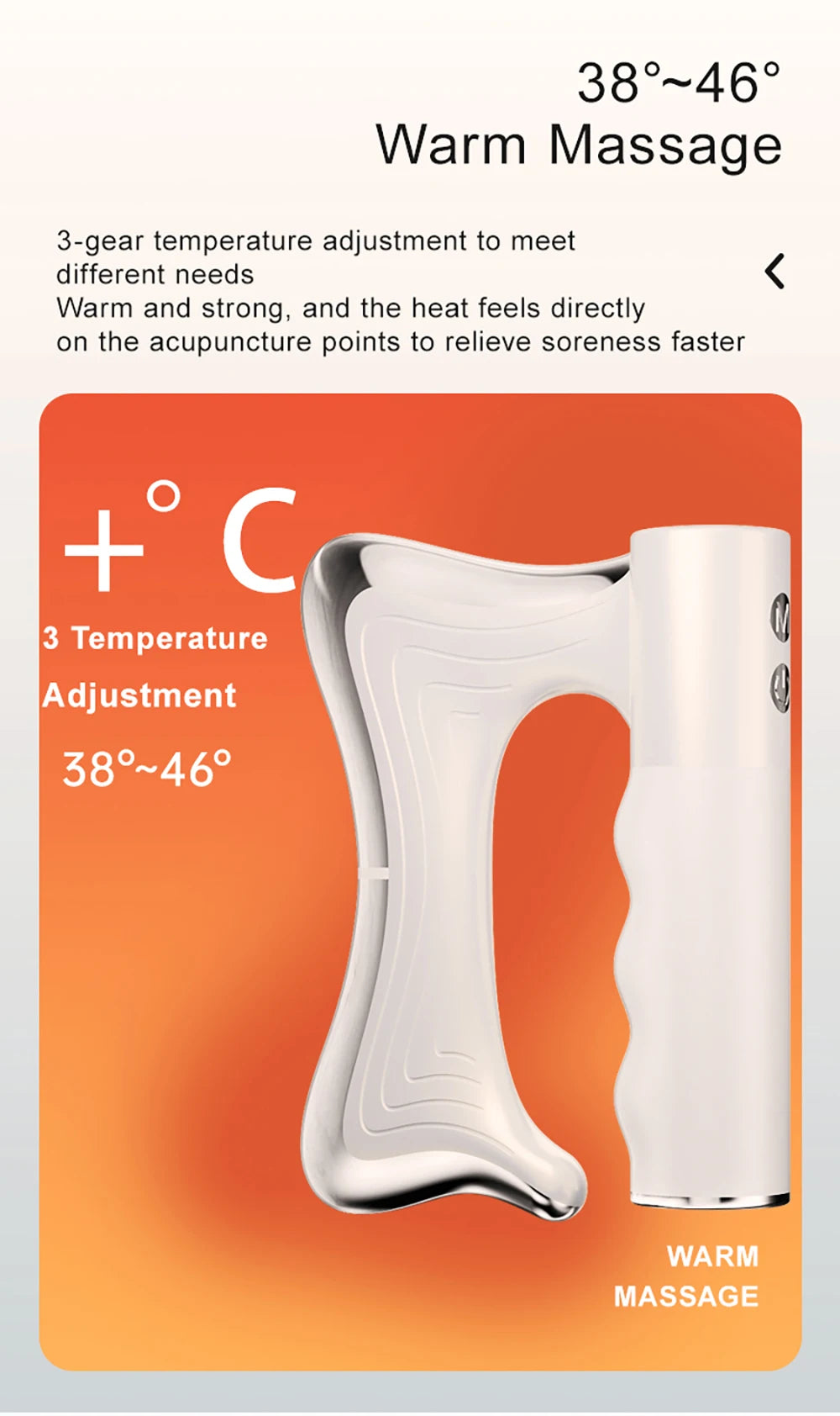 Heated Deep Tissue Massage Blade – Vibration & NMES Therapy